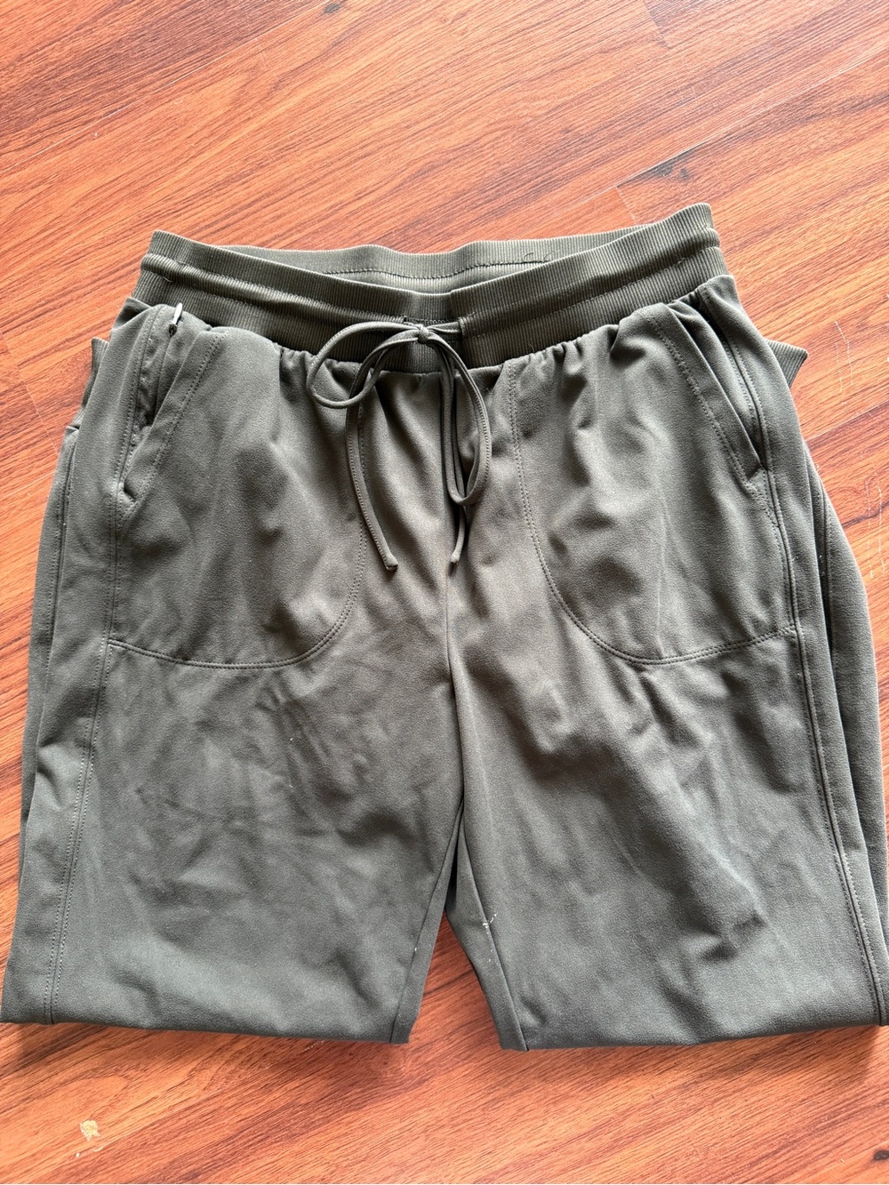 Olive Green Drawstring Joggers